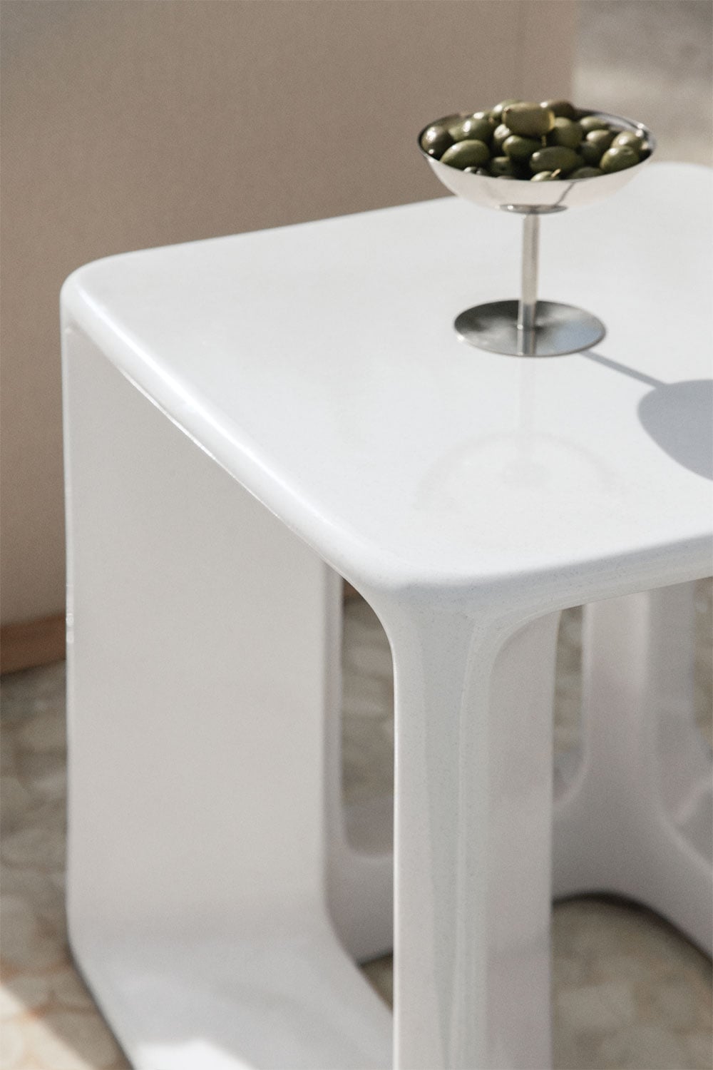 Table KUBIKO, square, white