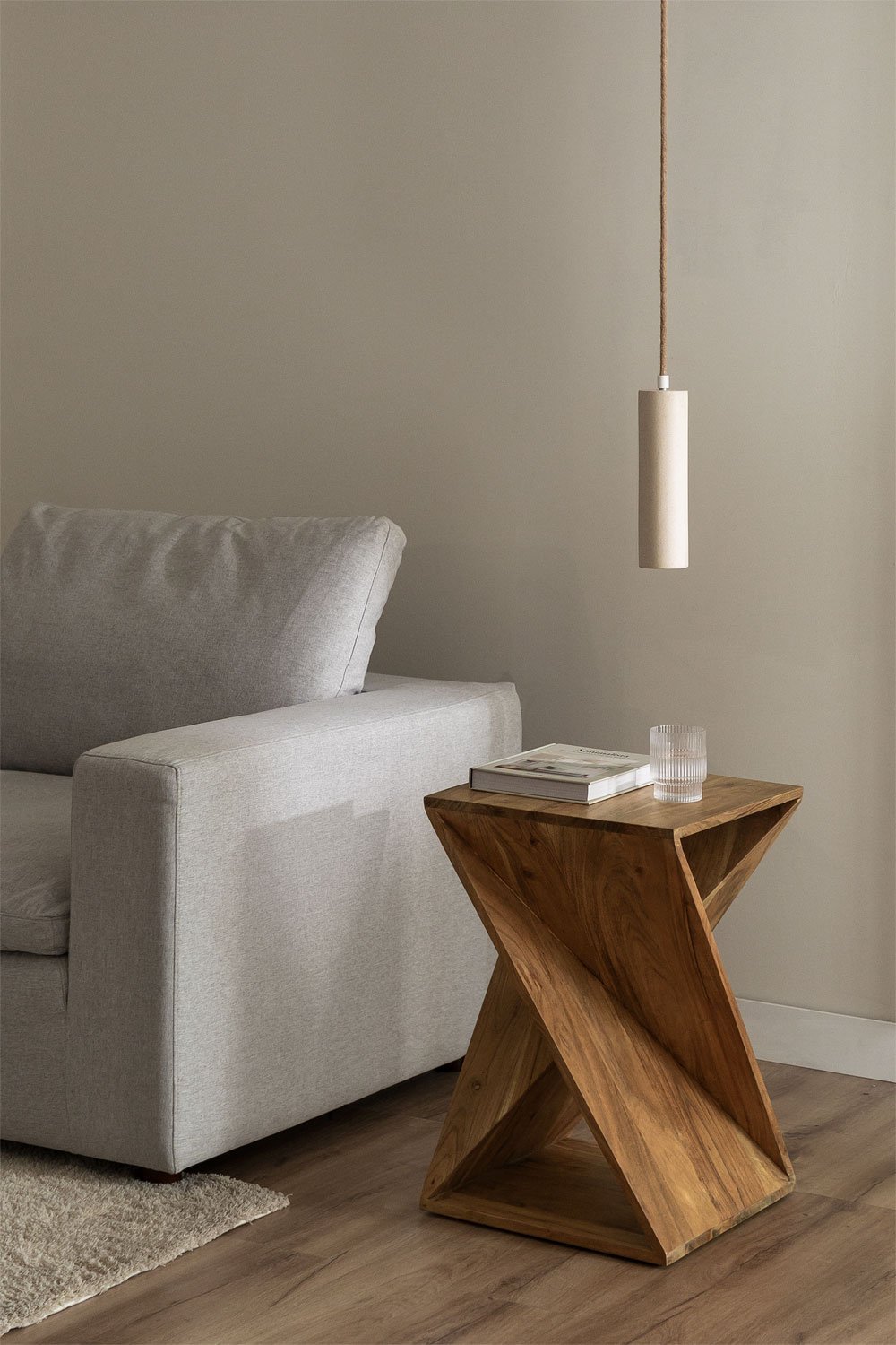 Šoninis staliukas GMAORA, akacijos mediena