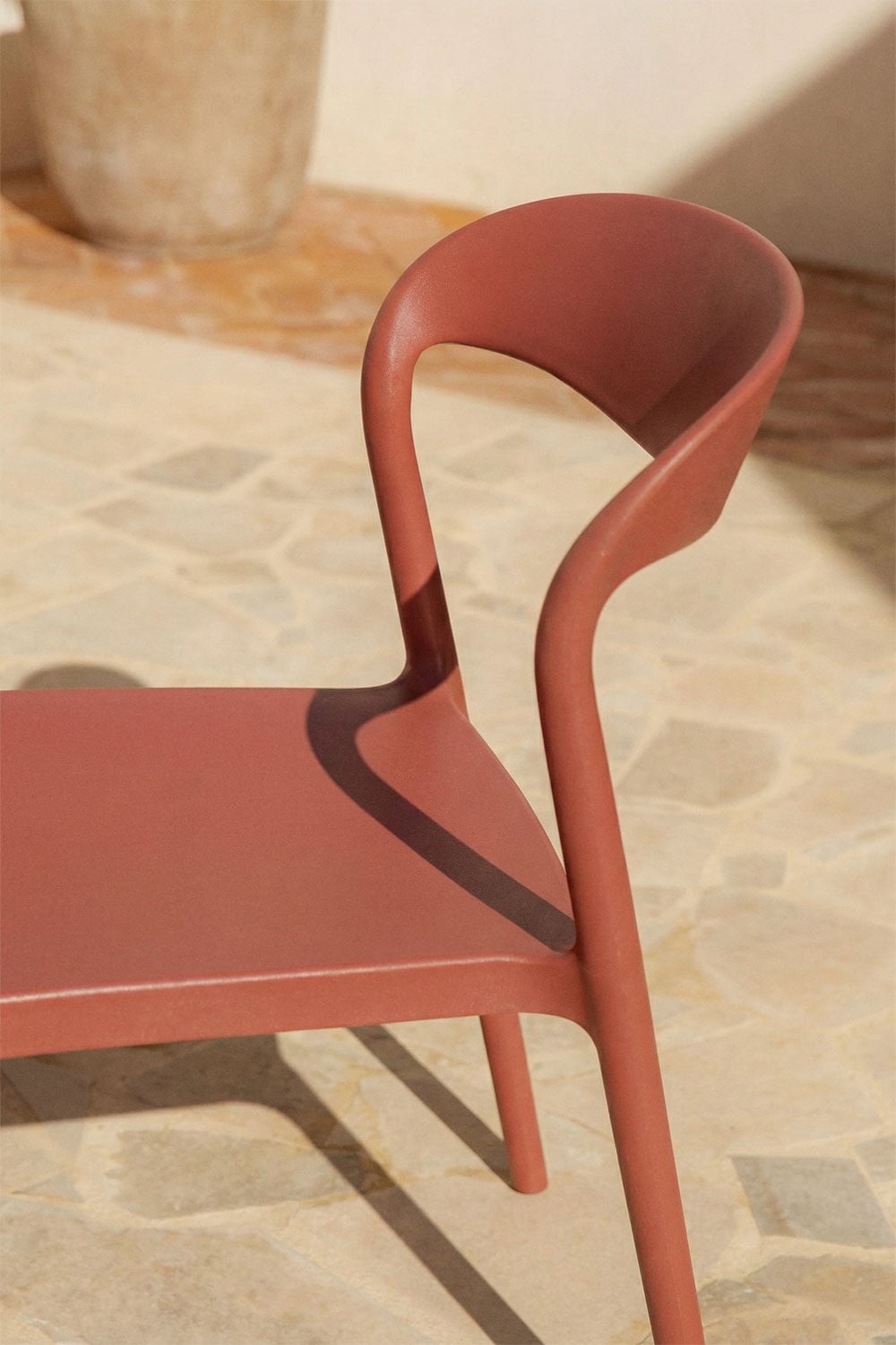 TERRA outdoor chair, terracotta