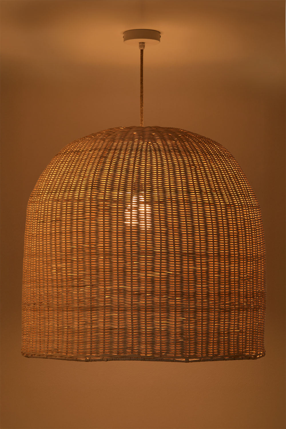 CANELO lamp, natural and white, 65 cm