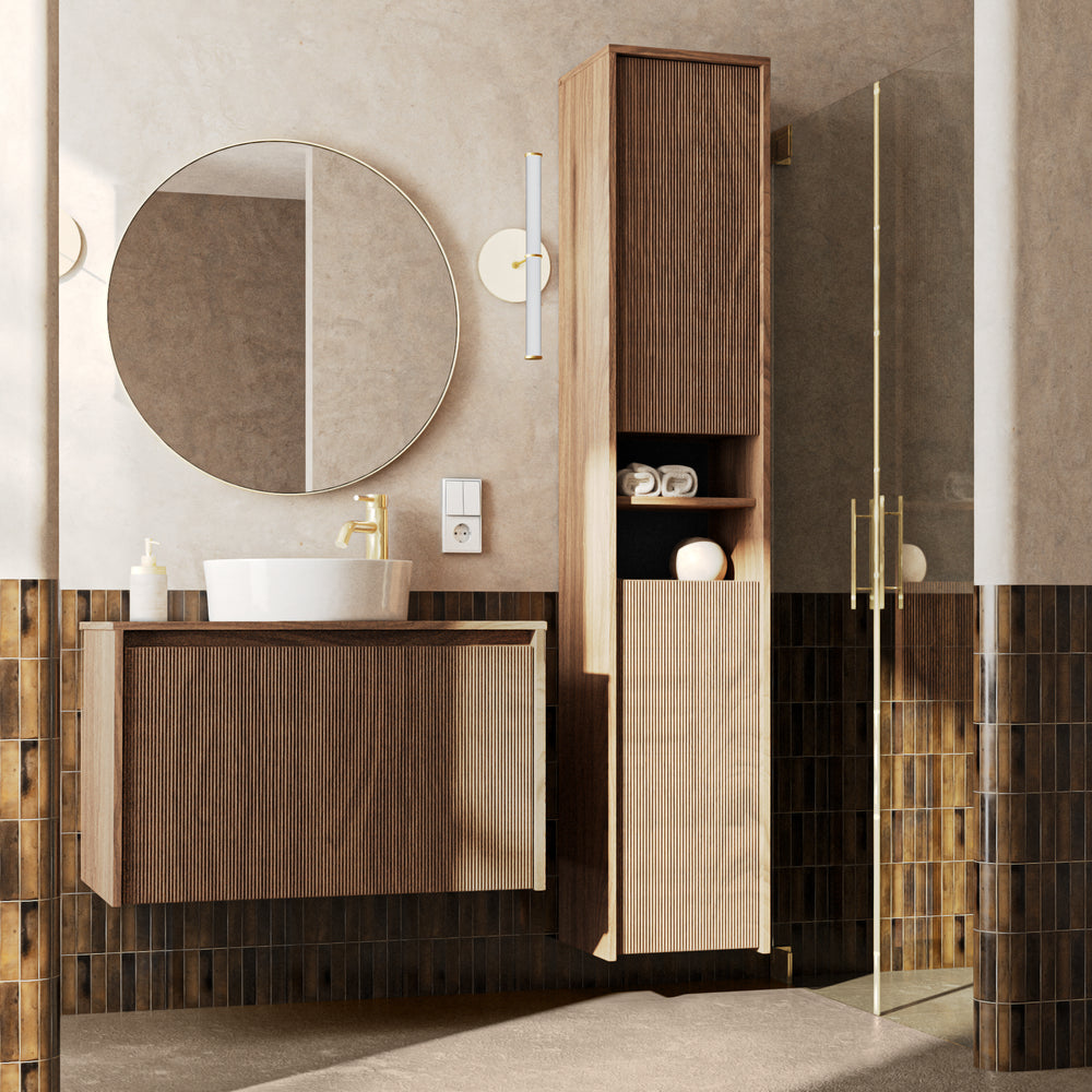 Vonios aukštas stulpelis RAFALE, itališko oreho