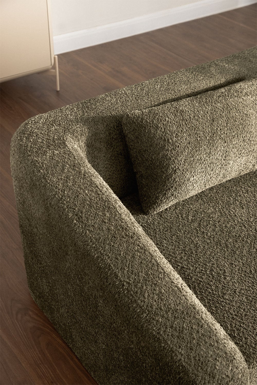 DALILA three-seater sofa bed, green