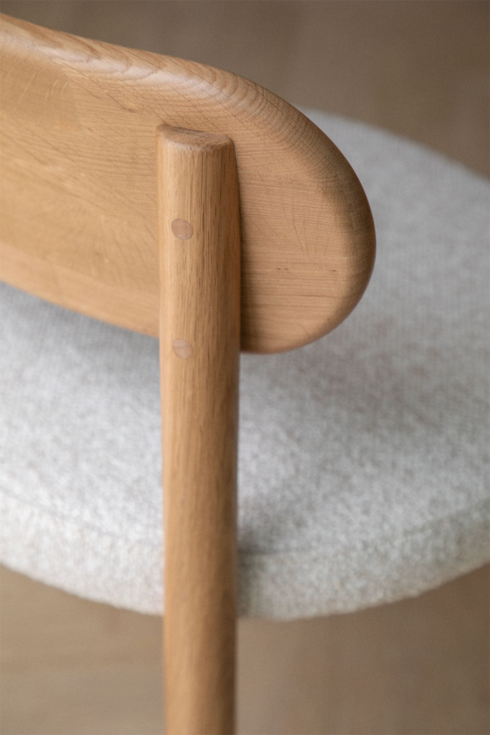 Dining chair BIANCA, oak wood, natural
