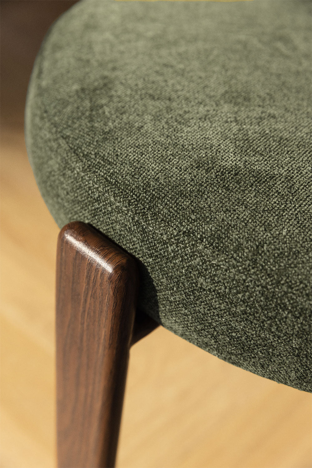 Dining chair JOLIE, green chenille