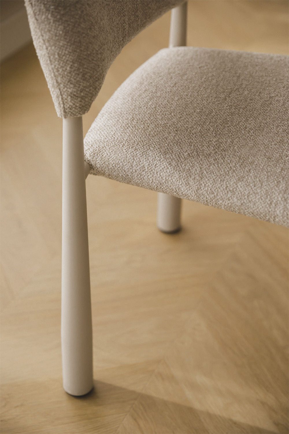 Dining chair NAGORE, bouclé fabric