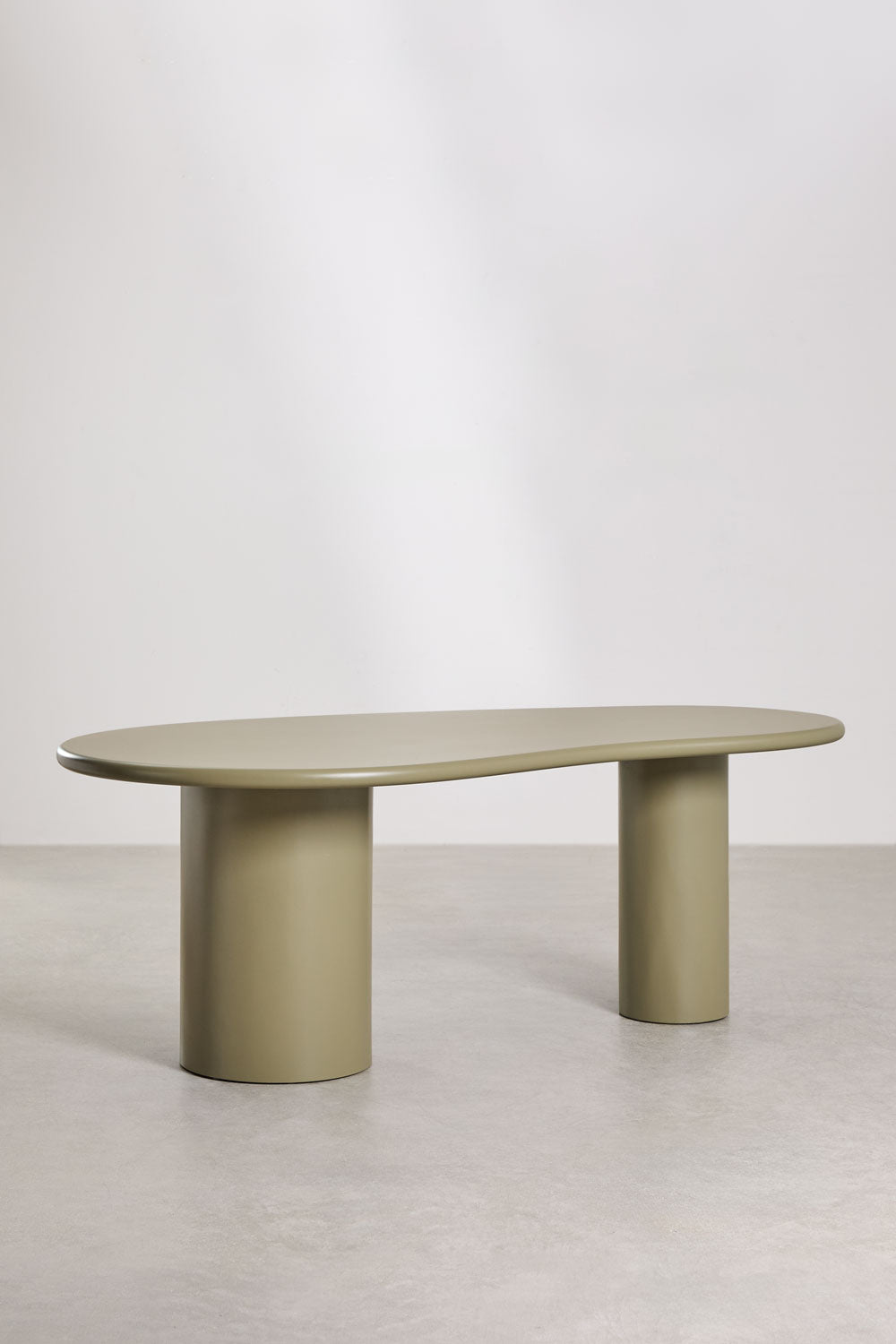 Dining table BILLIE, oval, green