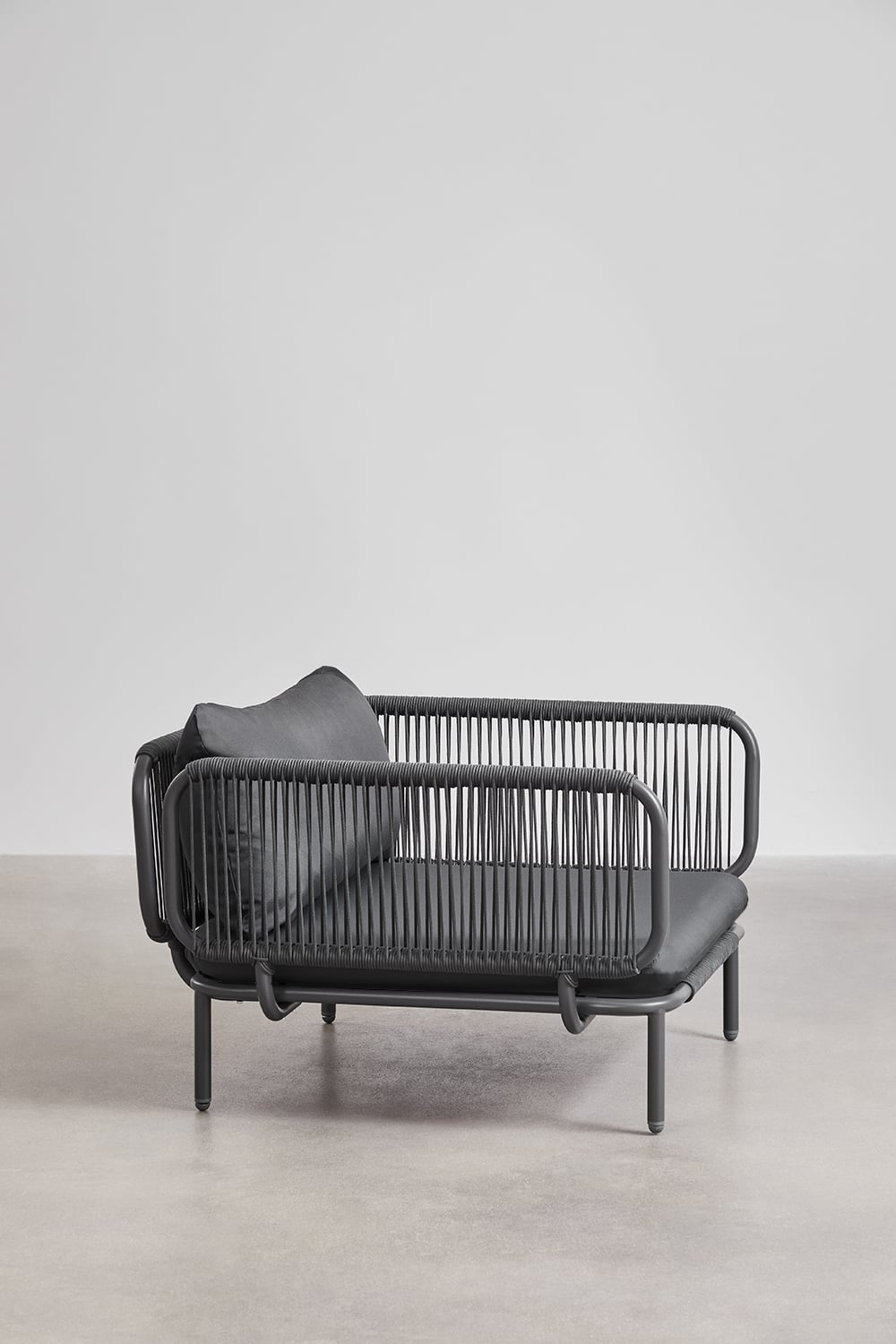 Modular armchair GRAFITO, graphite grey