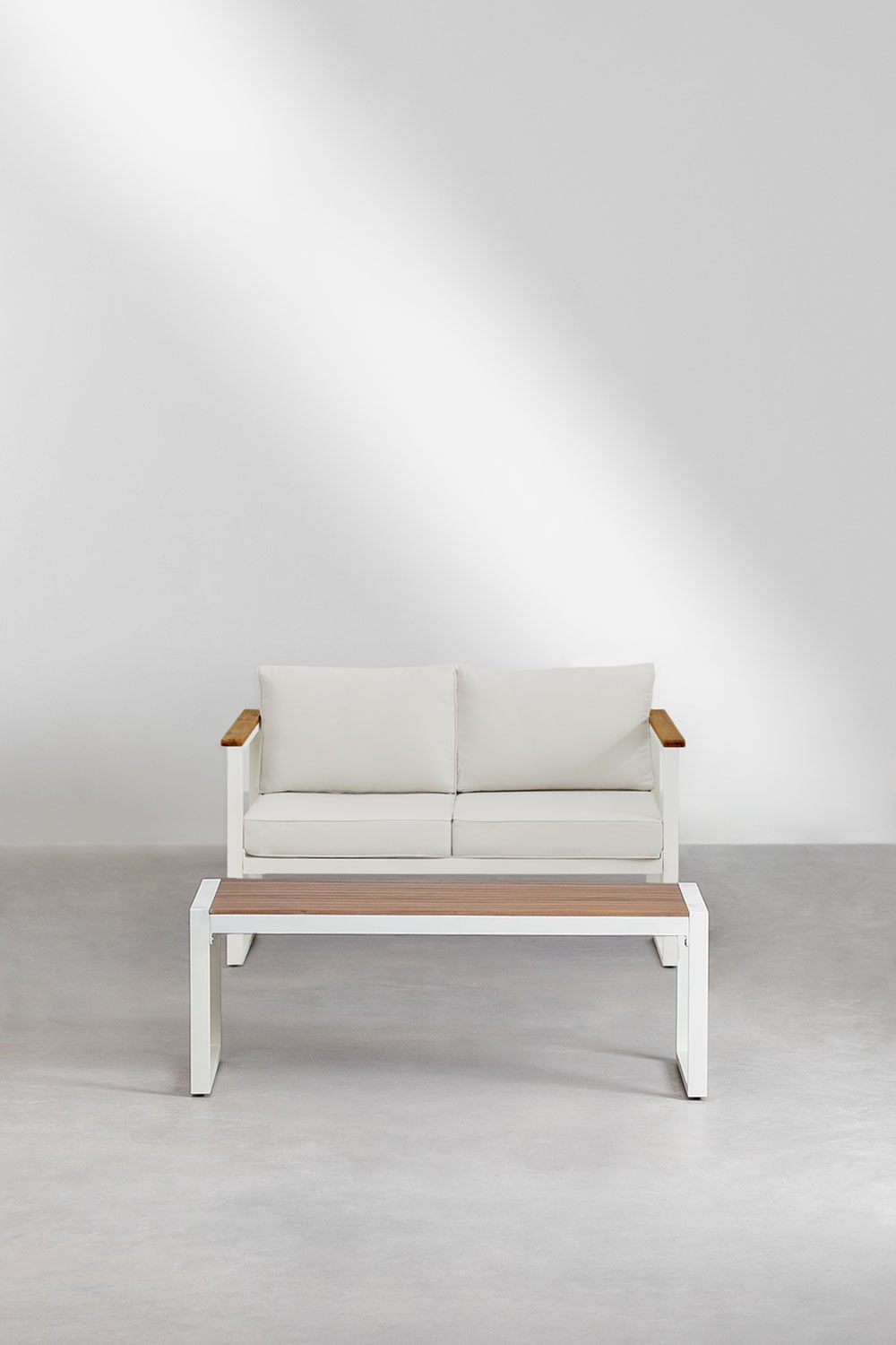 ALCANTO set, two-seater, white