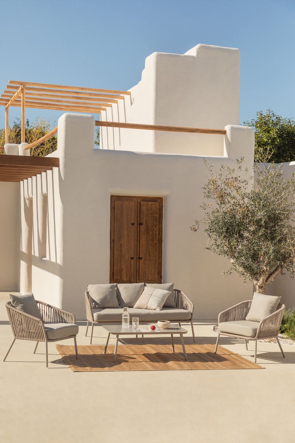 Lauko komplektas ARHIZA, mokos ruda