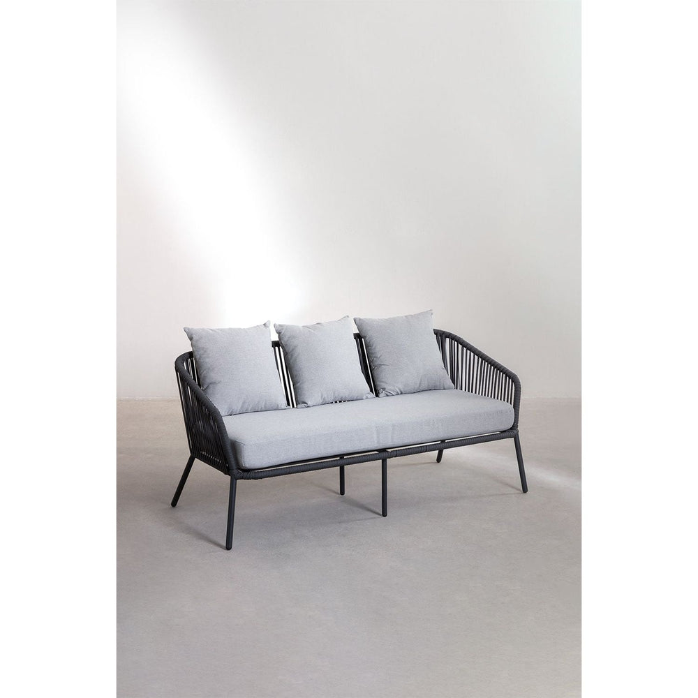 Lauko baldų komplektas ARTIZAN, aliuminis, pilka spalva