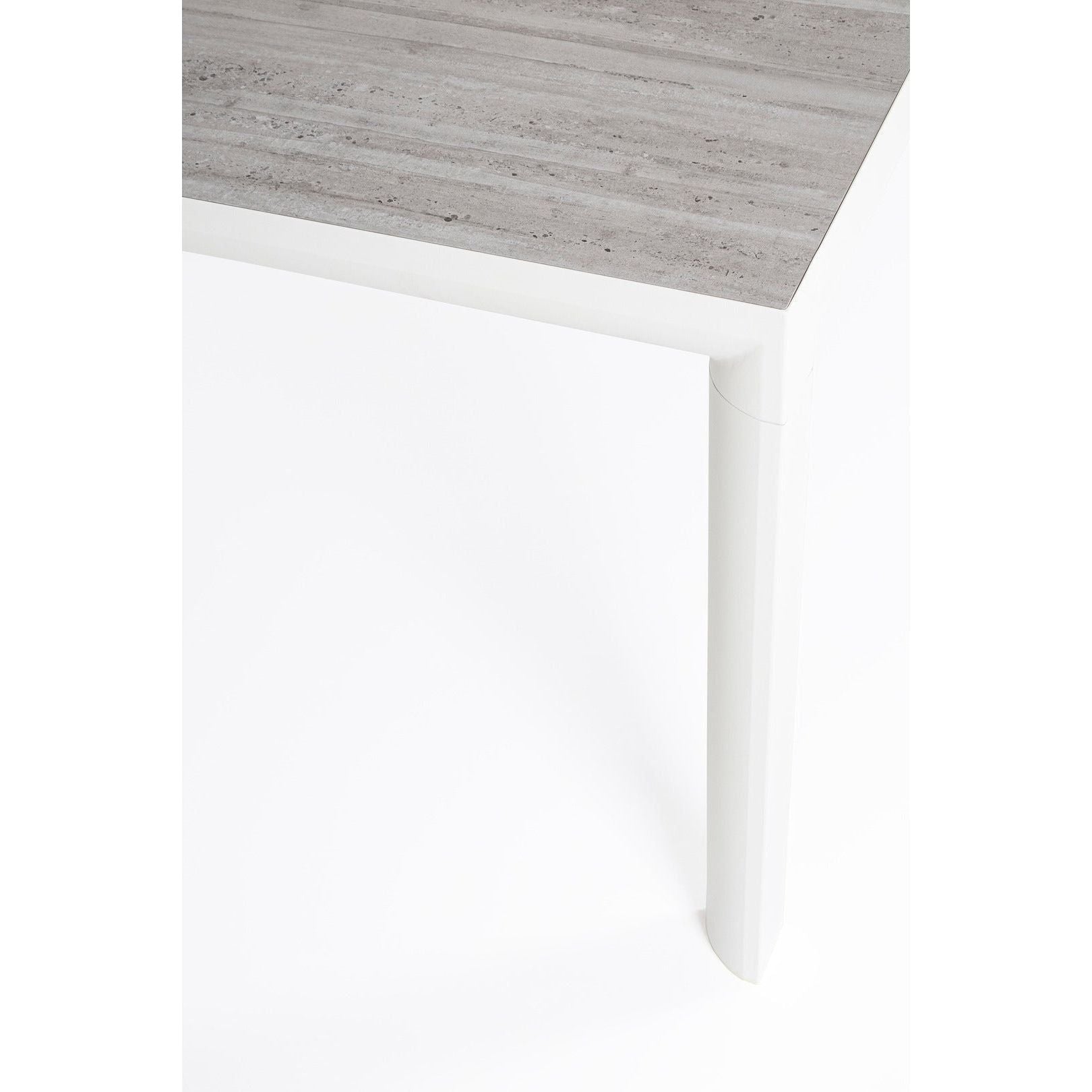 Lauko valgomojo stalas MASON WHITE, 160X90 cm