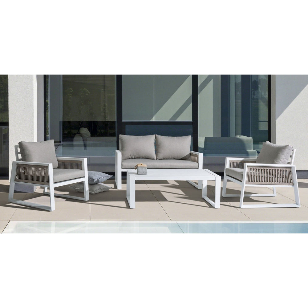 Lauko poilsio komplektas CAPTIVA, baltas