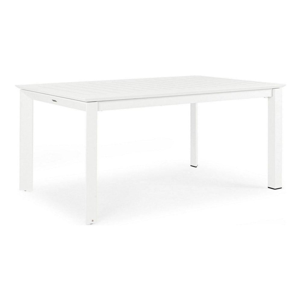 Outdoor dining table KONNOR WHITE, 160-240X100 cm