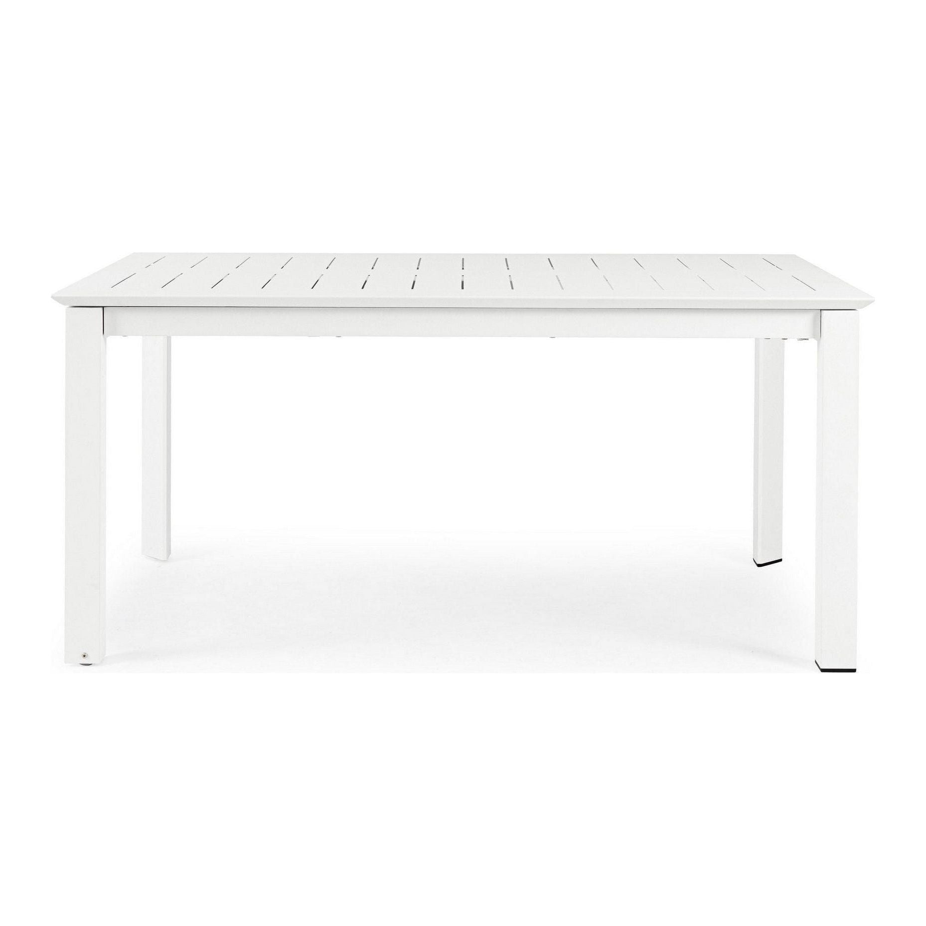 Lauko valgomojo stalas KONNOR WHITE, 160-240X100 cm