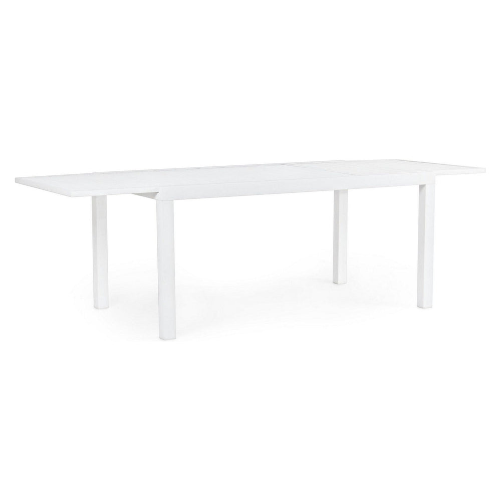 Outdoor dining table HILDE WHITE, 160-240X90