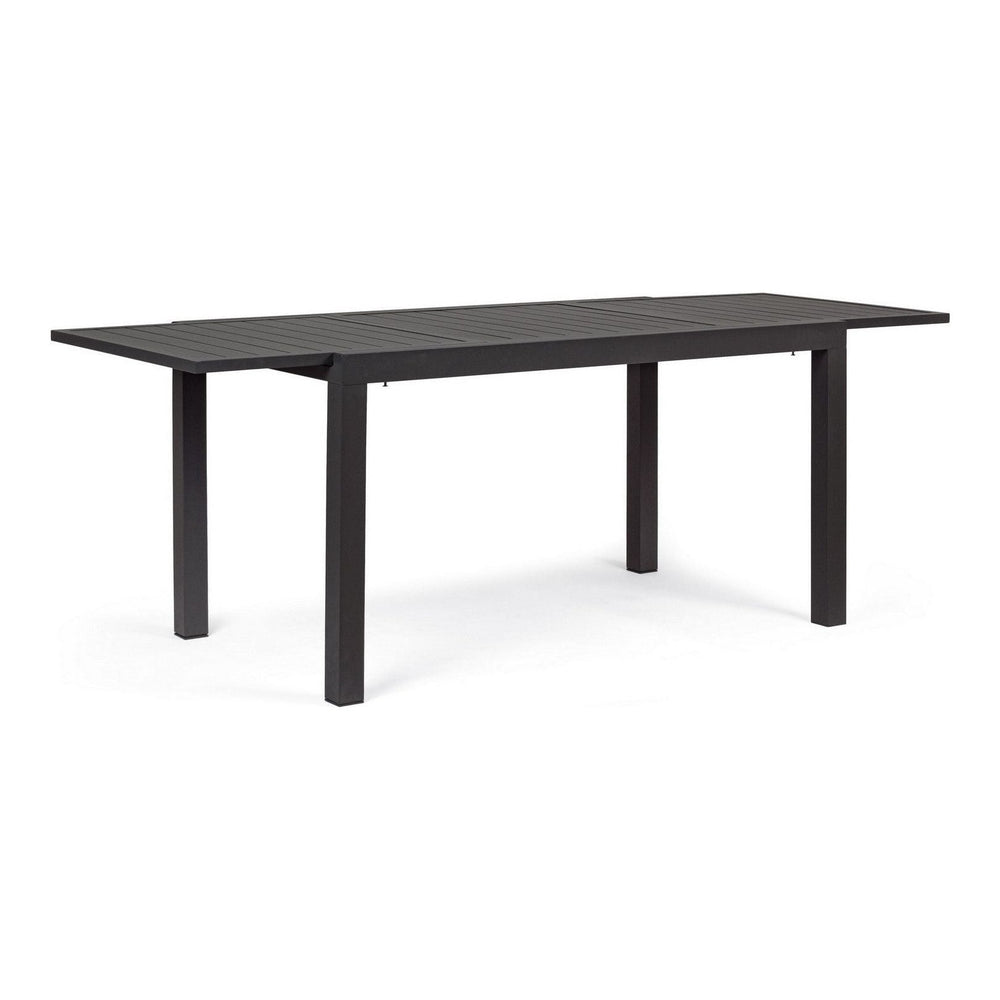 Outdoor dining table HILDE CHARCOAL, 140-210X77