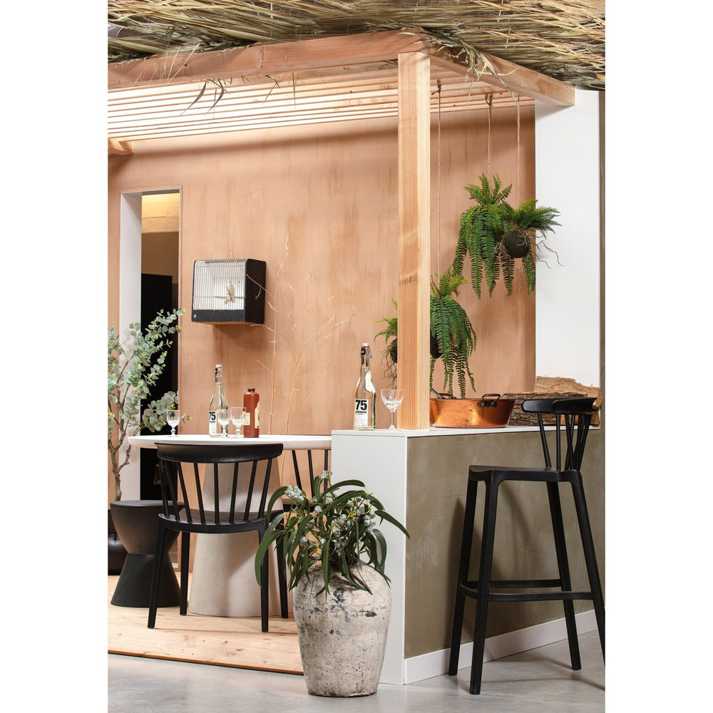 Taburetė DOVER, antracito spalvos, 45xø35