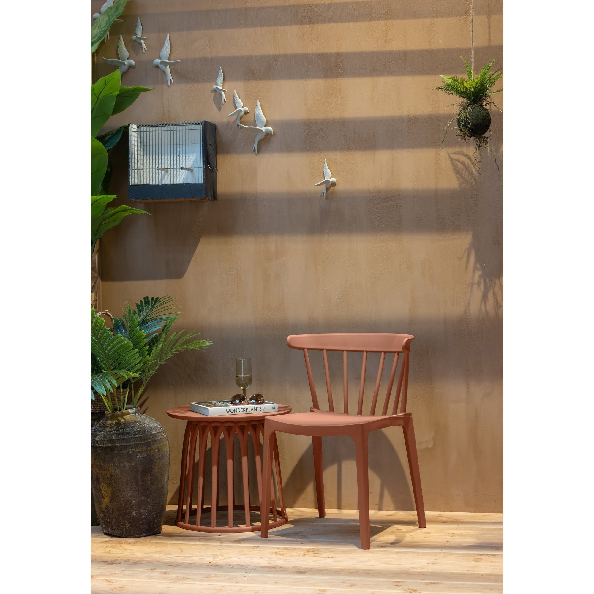 Kavos staliukas BOY, rausva spalva