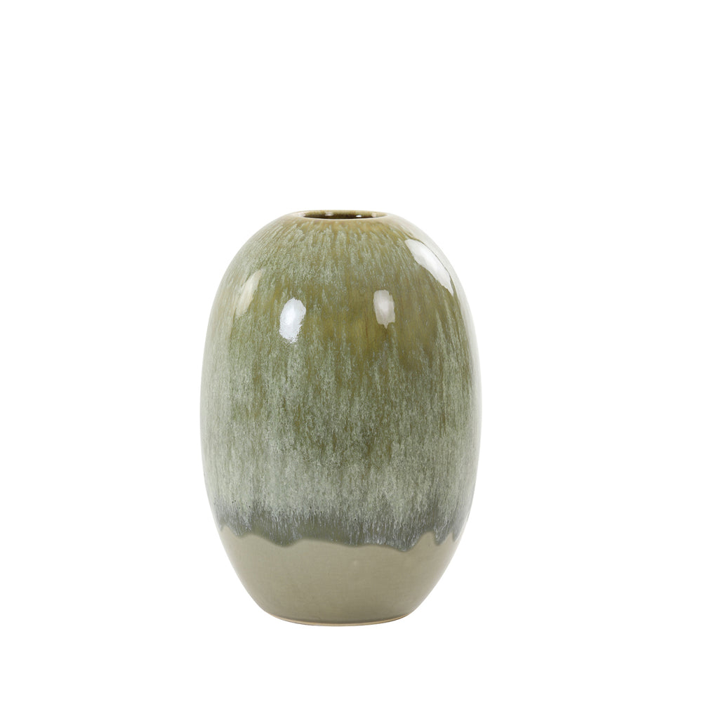 Vaza BIACCO, Ø21x30,5 cm., keramika, alyvuogių žalia