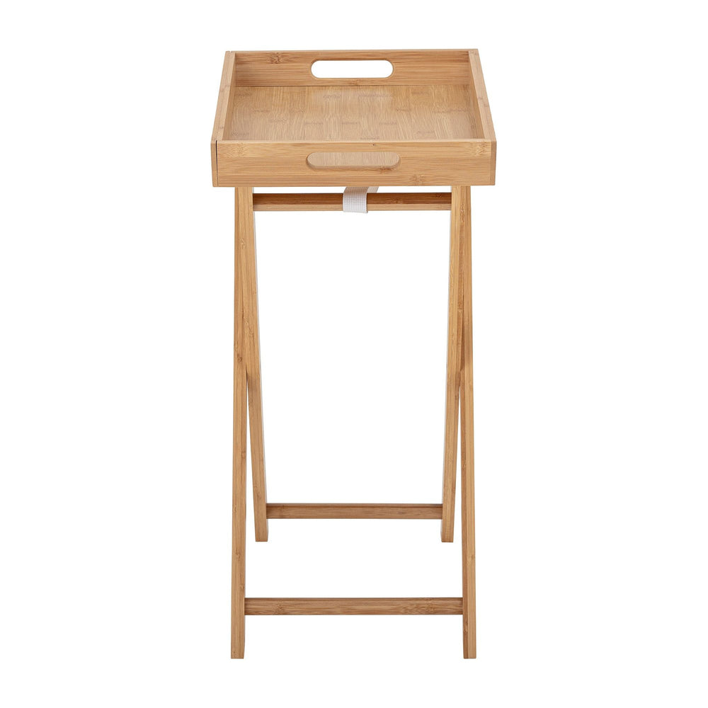 Šoninis staliukas ADELINE su padėklu, natūrali spalva, bambukas