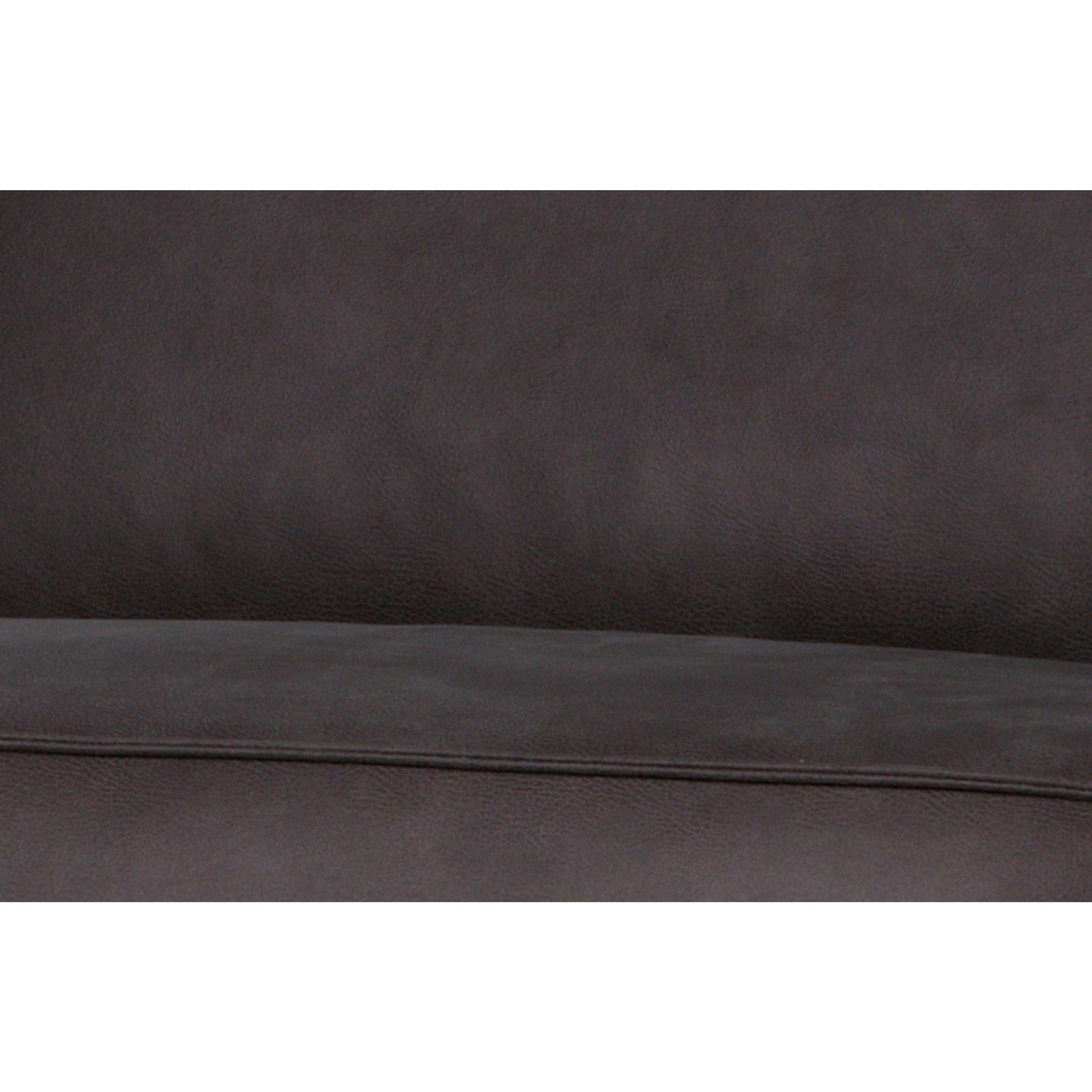 Kampinė sofa "STATEMENT", kairė pusė, pilka spalva, perdirbta oda