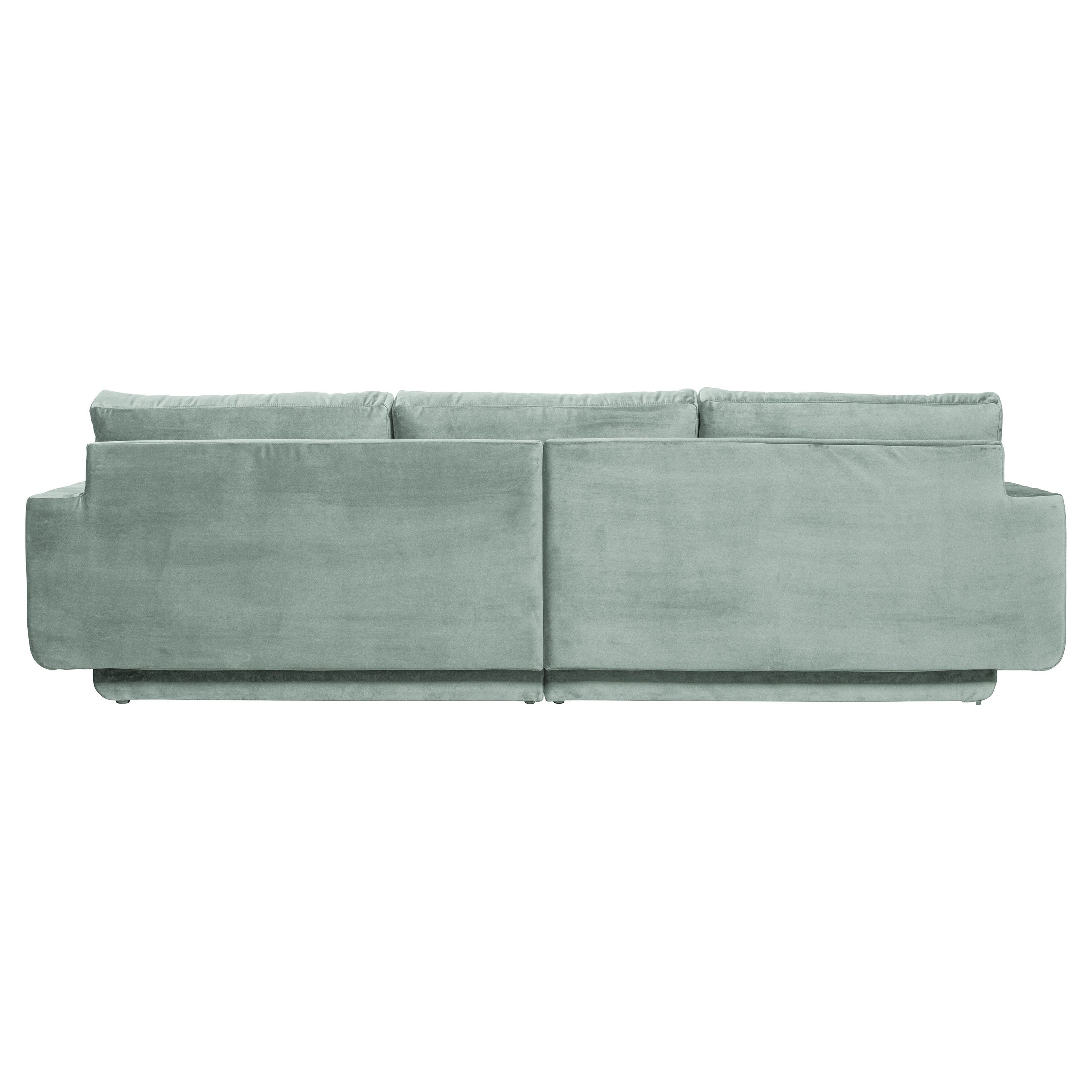 Sofa "FAME", 3-vietė, mėtinė spalva, aksomas