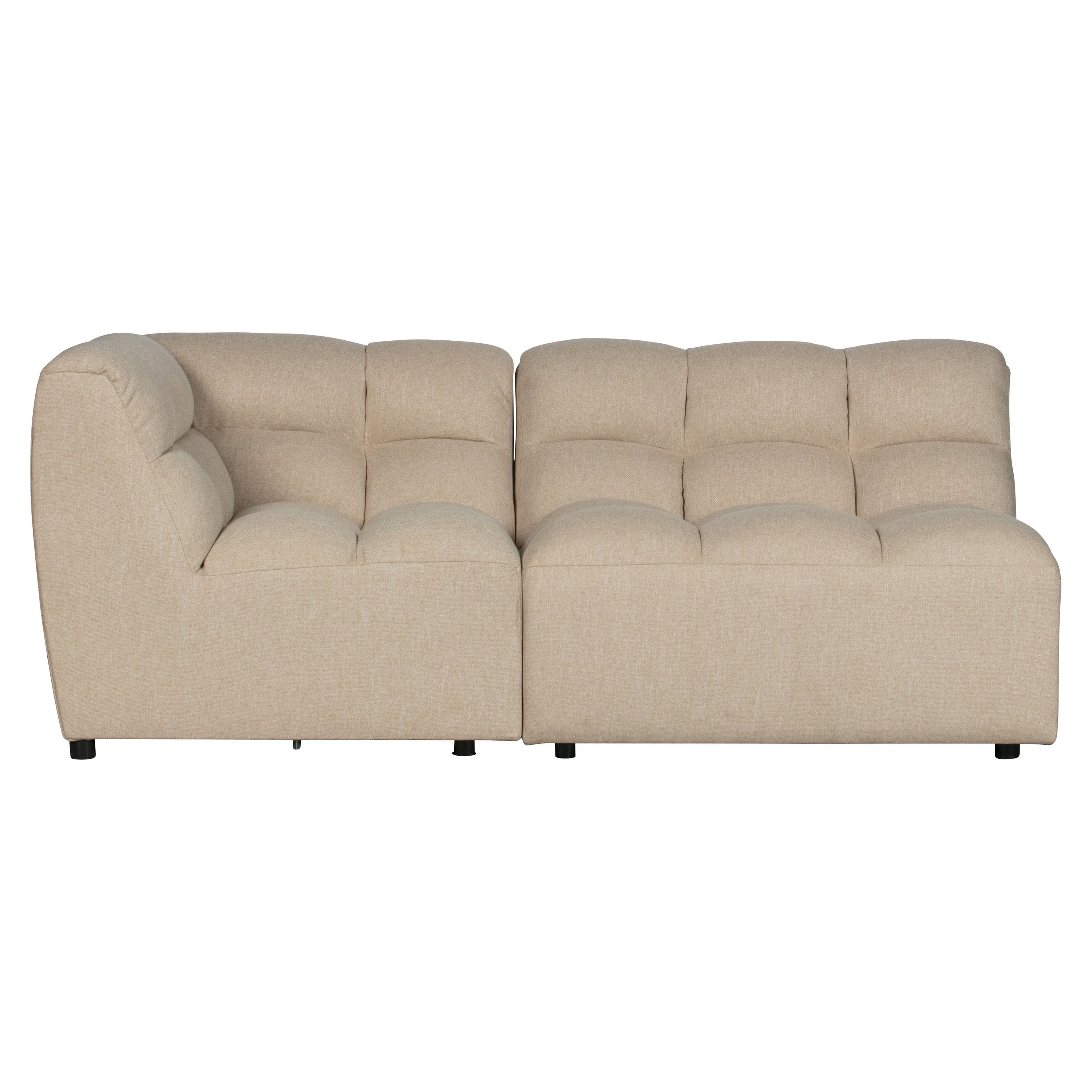 "PEPPER" modulinės sofos fotelis, smėlio spalva