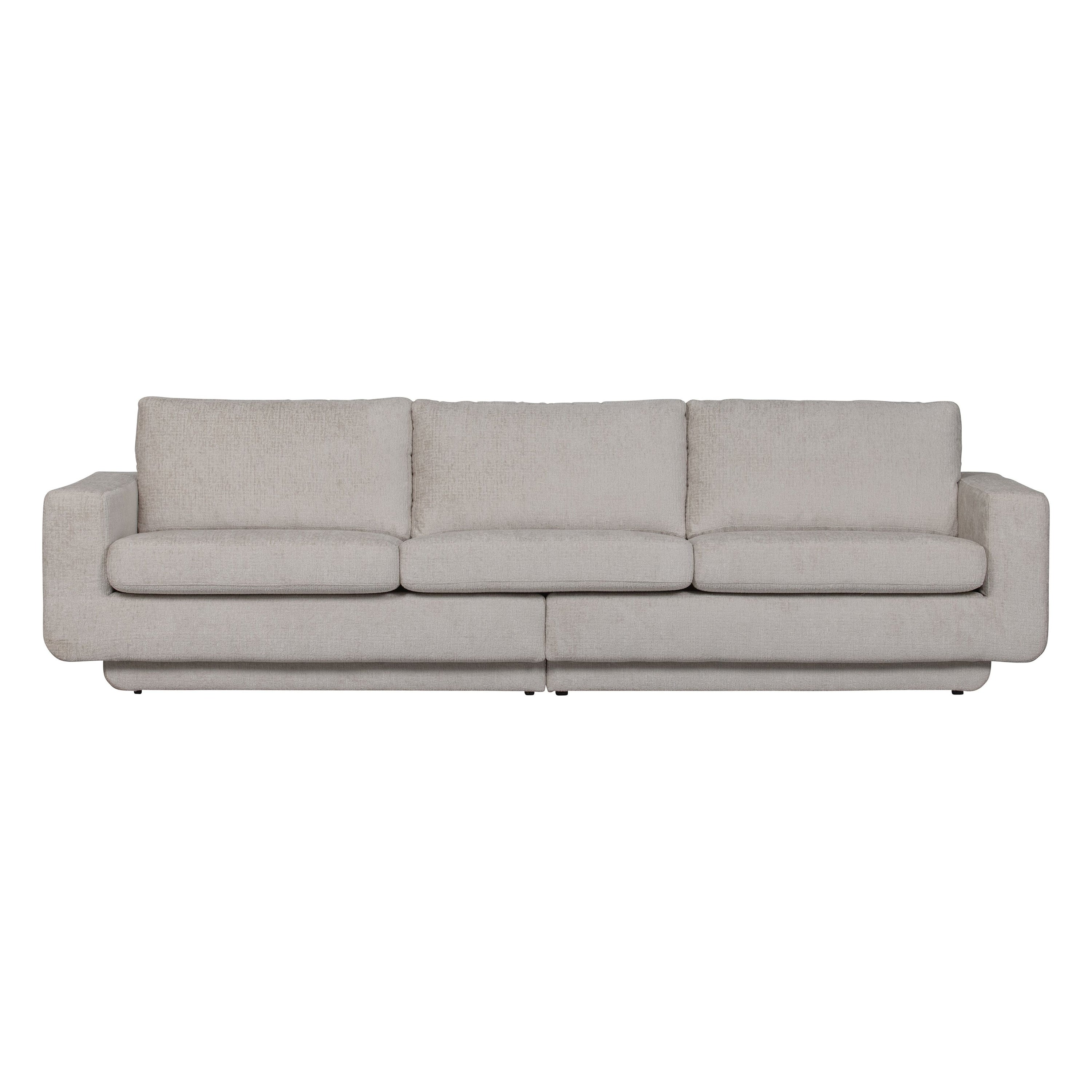 Sofa "FAME", 3-vietė, kriauklelės spalva, aksomas