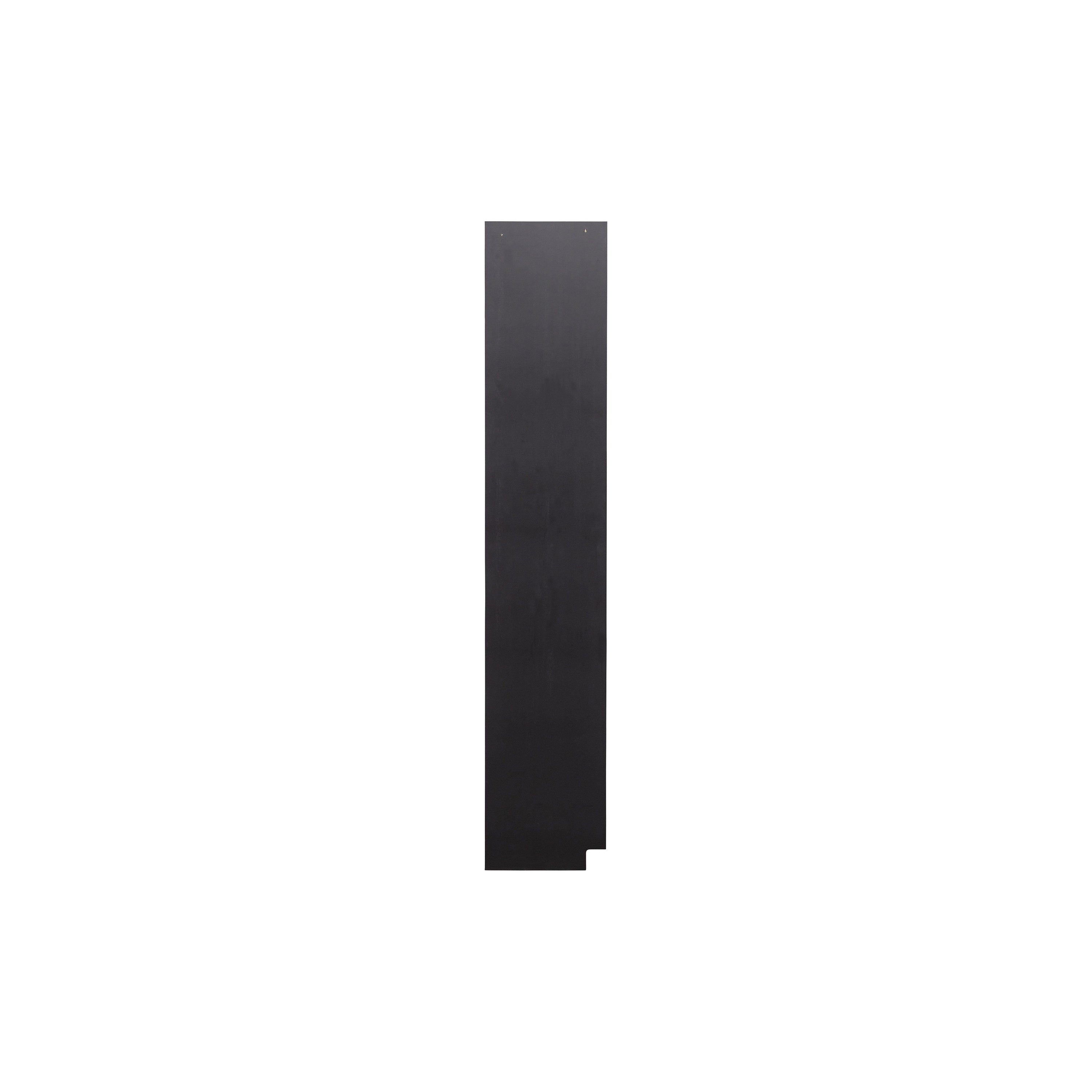 "FINCA" spinta su lentynomis, dešinė pusė, juoda spalva, mediena, 78 cm