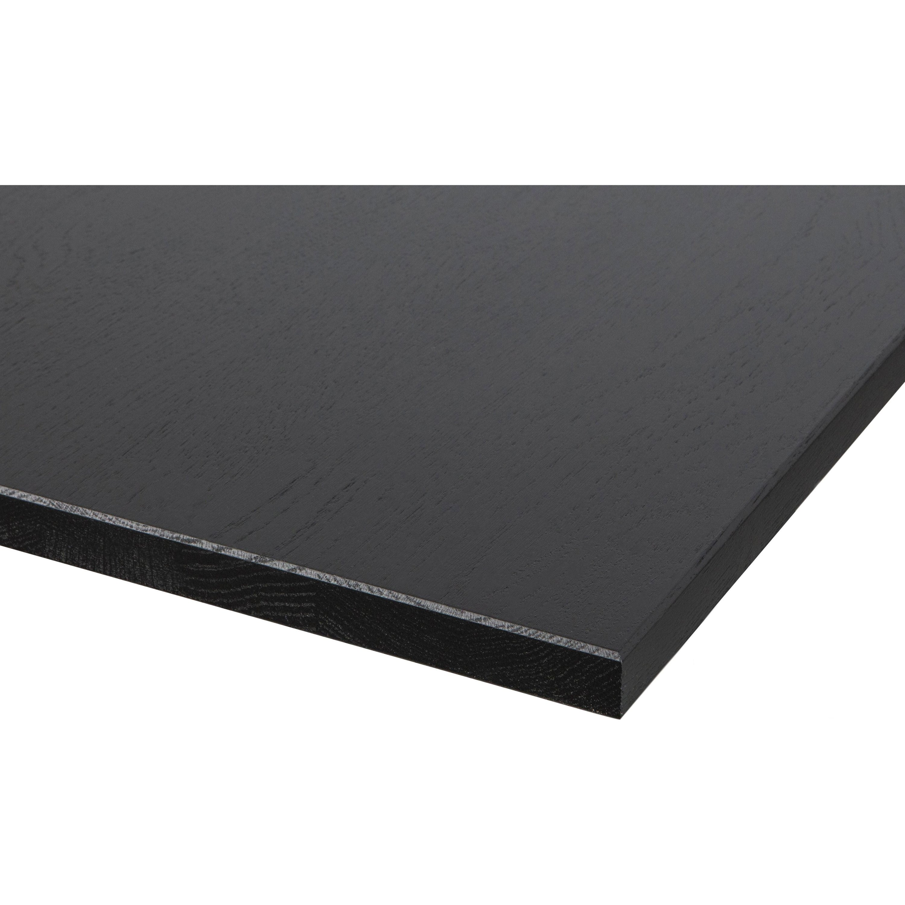 "Tablo" stalas, ąžuolo mediena, juoda, 200x90