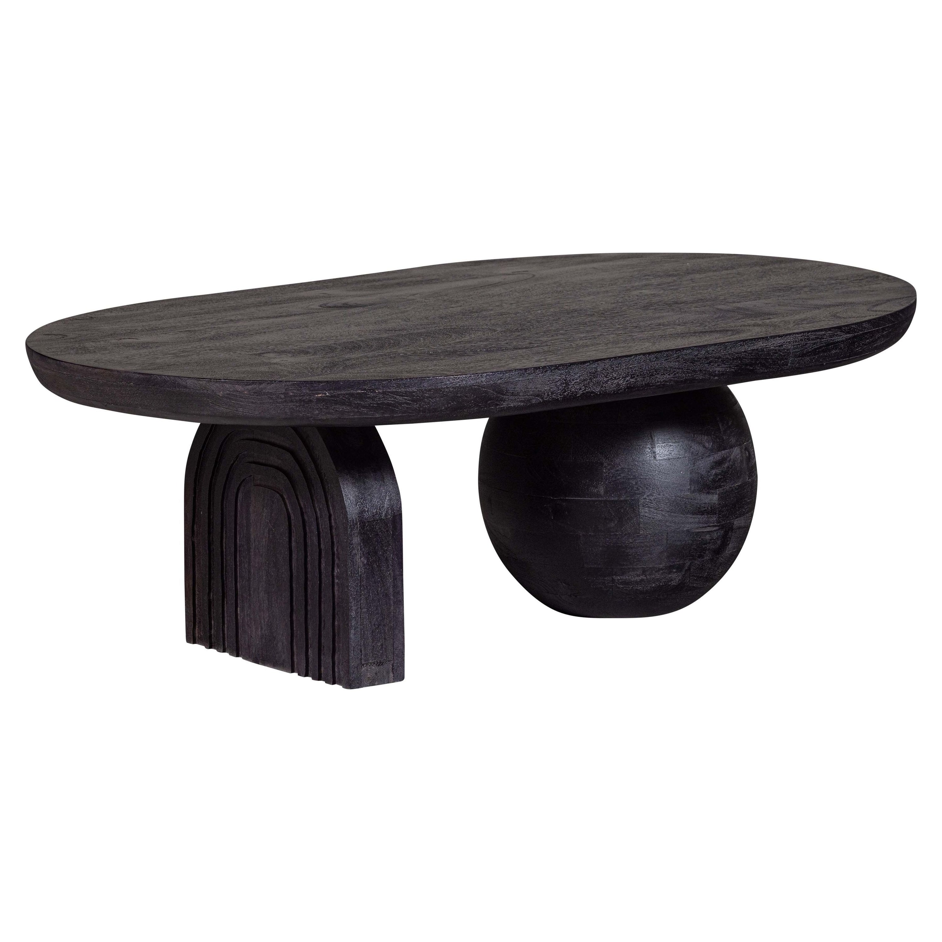 "Steppe" kavos staliukas, mango mediena, juoda