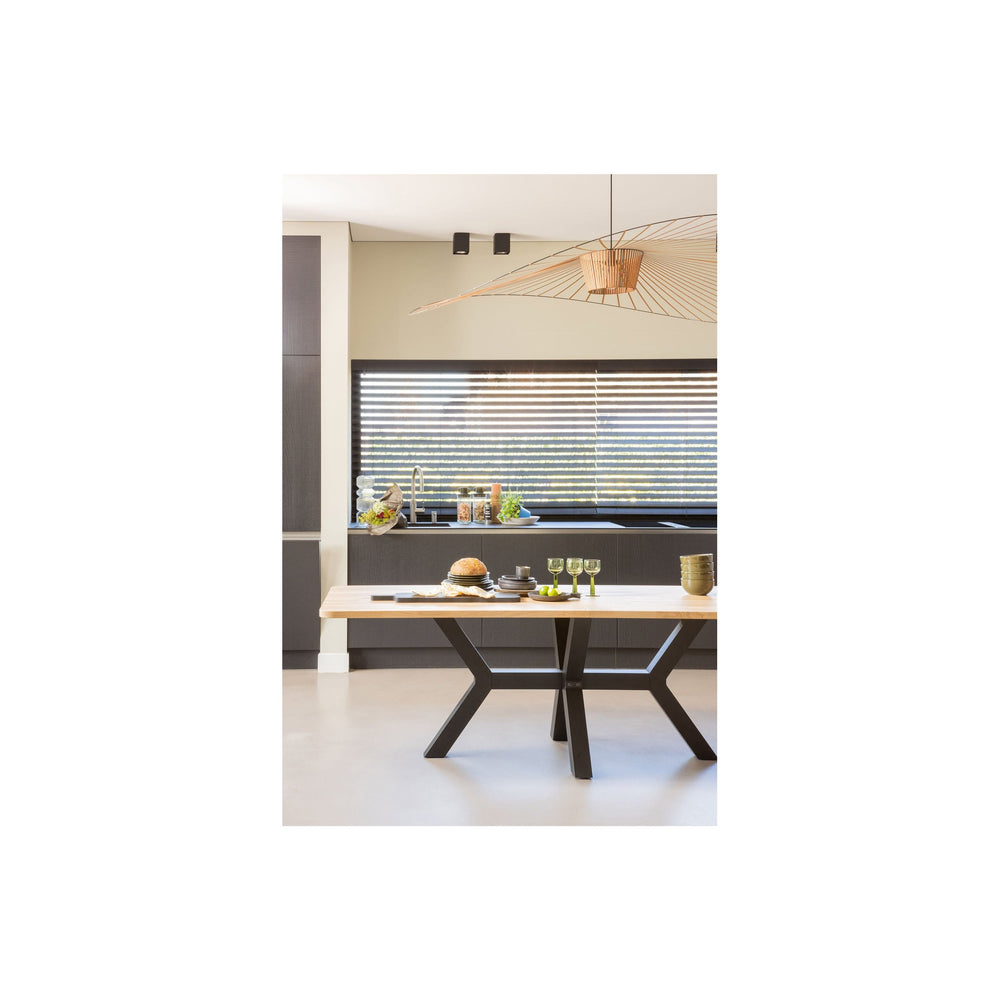 "Tablo" XL  stalo stalviršis, ąžuolo mediena, natūraliai lenktas, 240x100