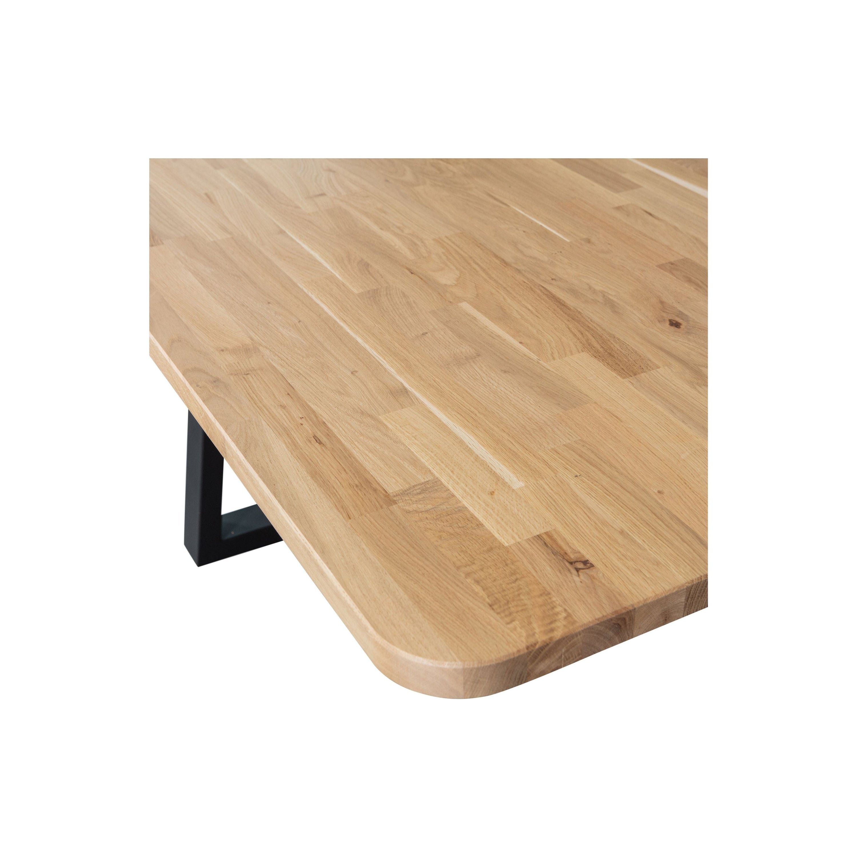 "Combi-tablo" XL stalo stalviršis, ažuolo mediena, 240x100, D formos kojos