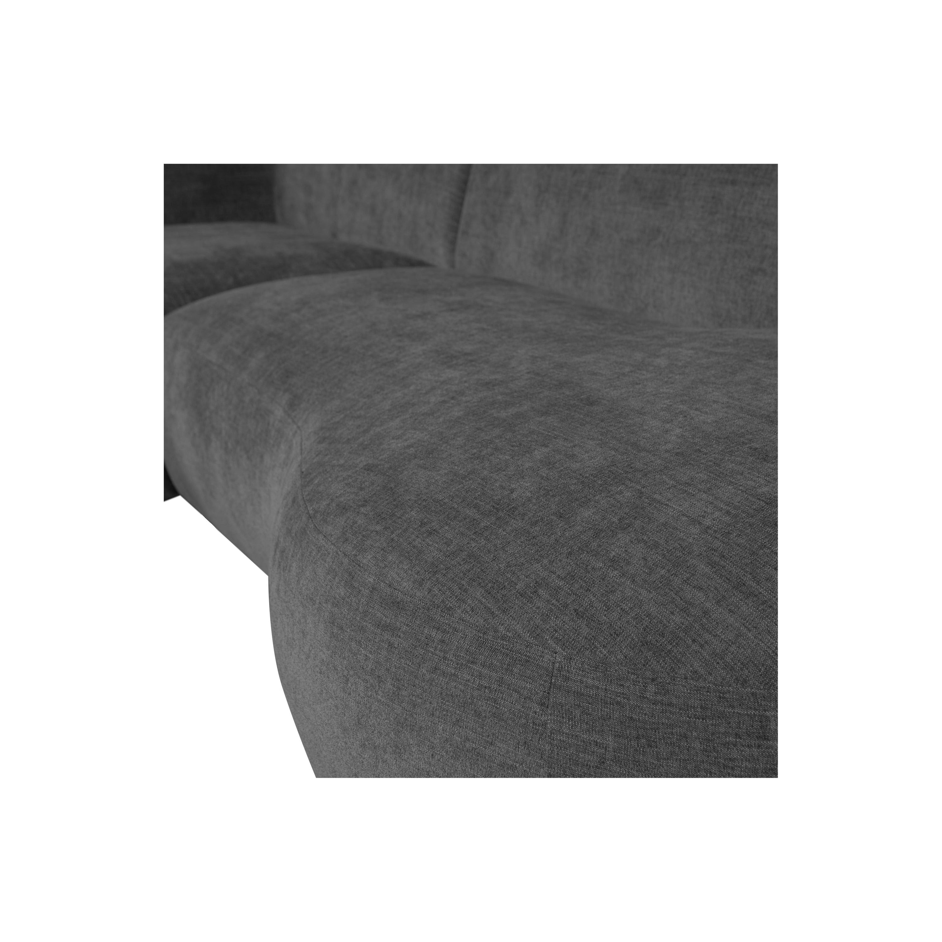 "Polly" sofa, kairė pusė, pilka spalva