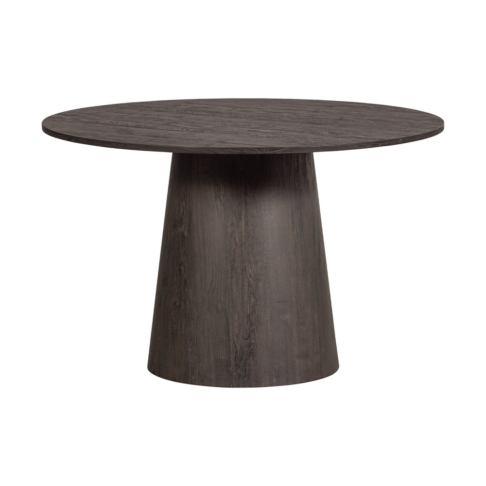 MAAN apvalus valgomojo stalas, tamsiai ruda apdaila, Ø120cm