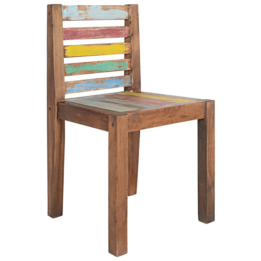 Valgomojo kėdės, 2vnt., perdirbta valties mediena, 45x45x85cm