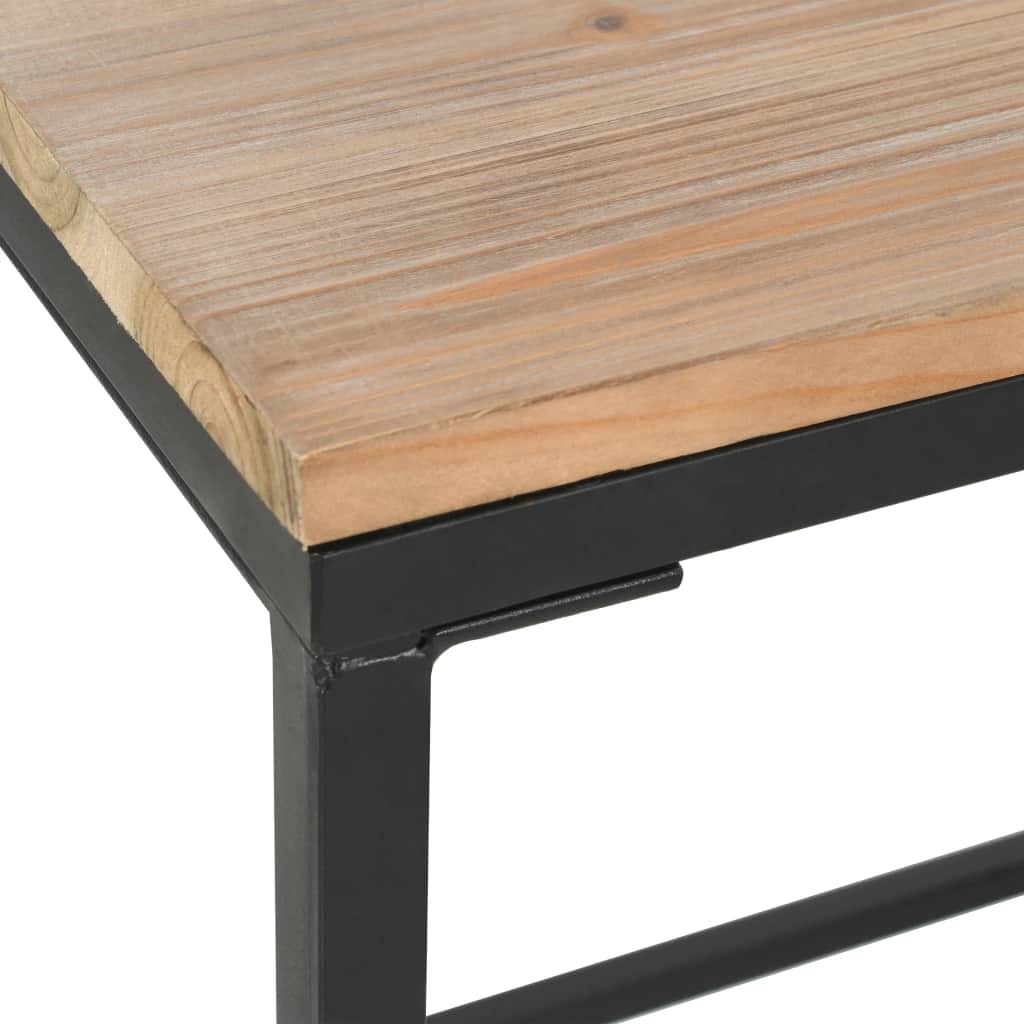 Vieng. rašomasis stalas, eglės med. mas., plienas, 100x50x76cm