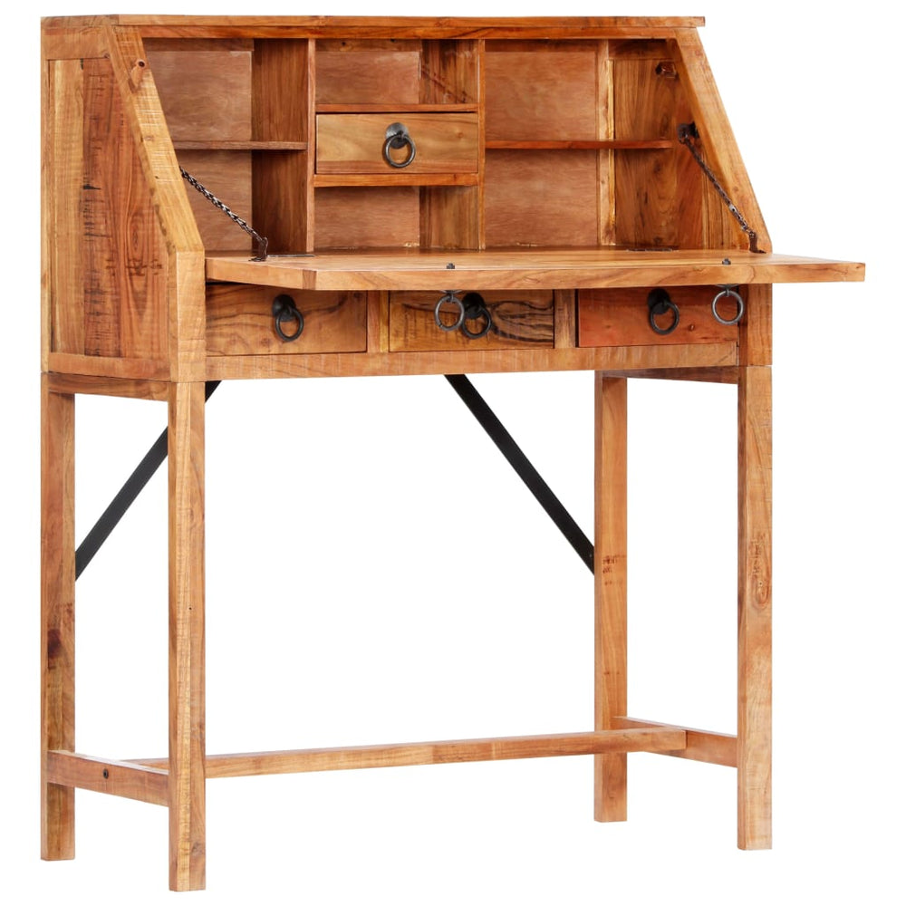 Rašomasis stalas, 90x40x107cm, akacijos medienos masyvas