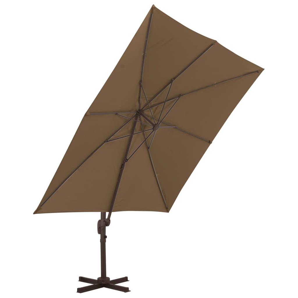 Lauko skėtis su nešiojamu pagrindu, taupe sp.