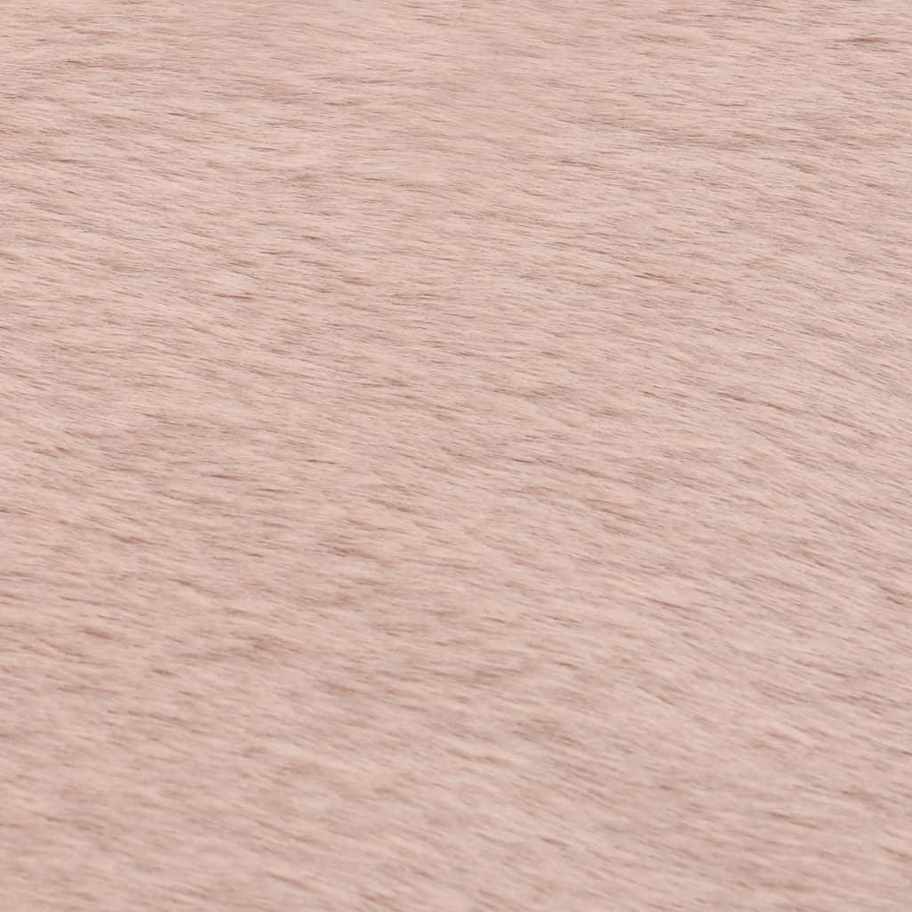 Kilimas, rožinės spalvos, 160x230 cm, dirbtinis triušio kailis