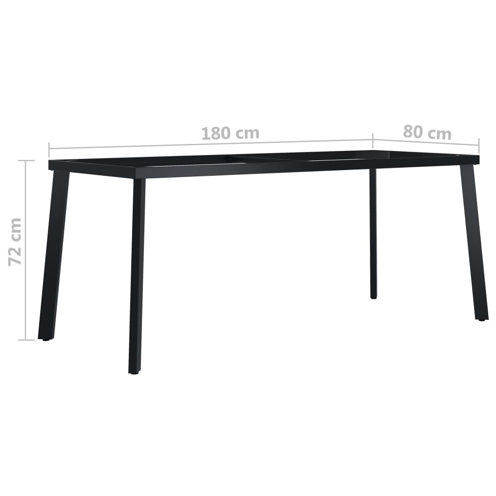 Valgomojo stalo rėmas, 180x80x72cm, su V formos kojomis