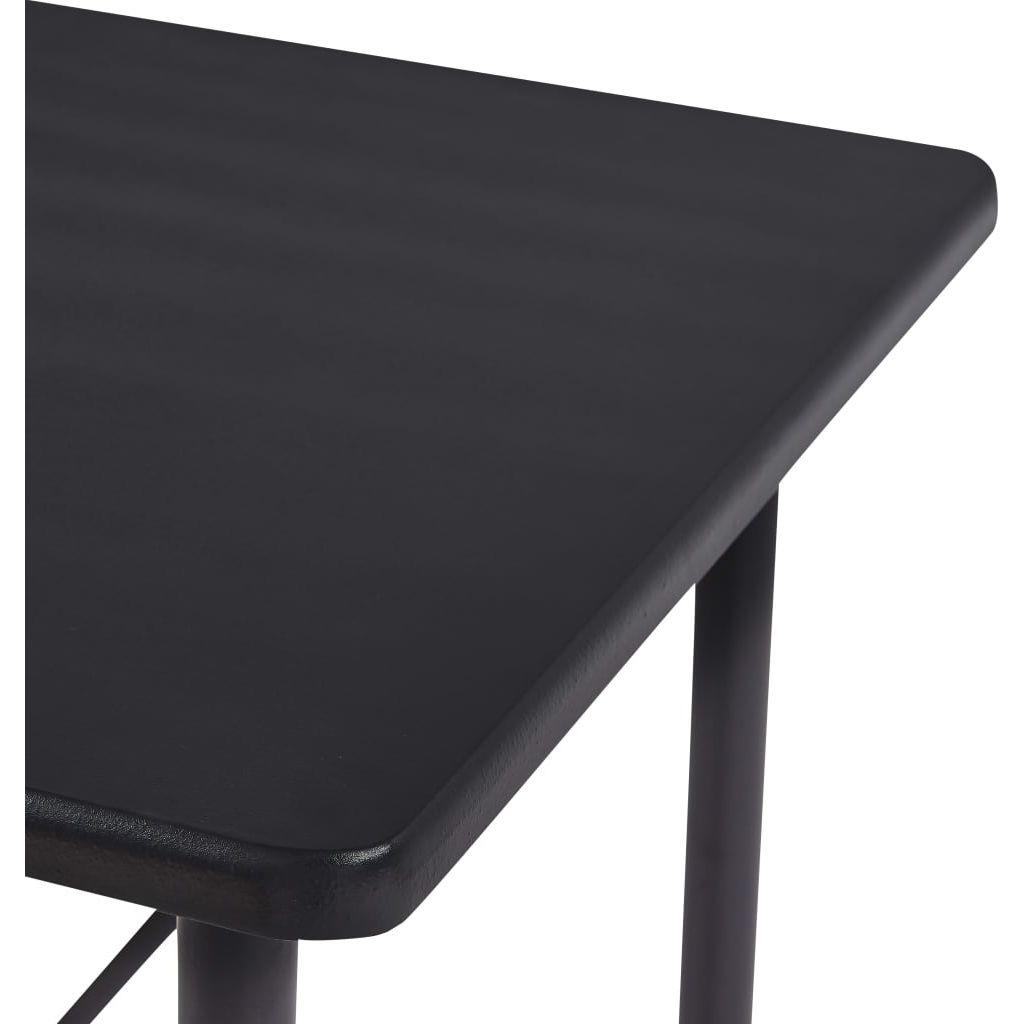 Baro stalas, juodos spalvos, 120x60x110cm, MDF