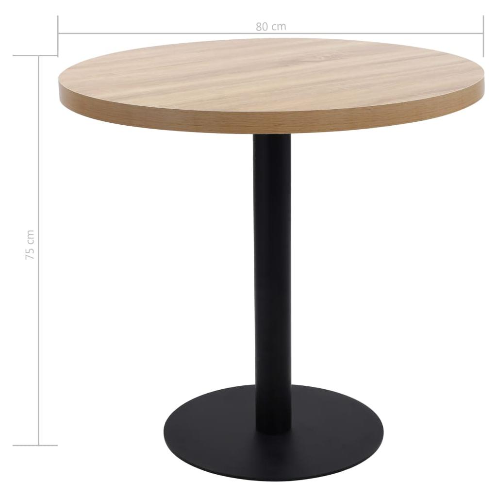 Bistro staliukas, šviesiai rudos spalvos, 80cm, MDF