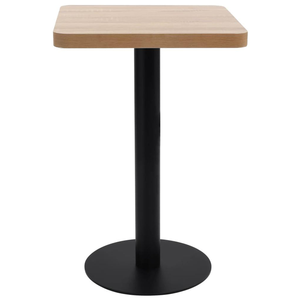 Bistro staliukas, šviesiai rudos spalvos, 50x50cm, MDF