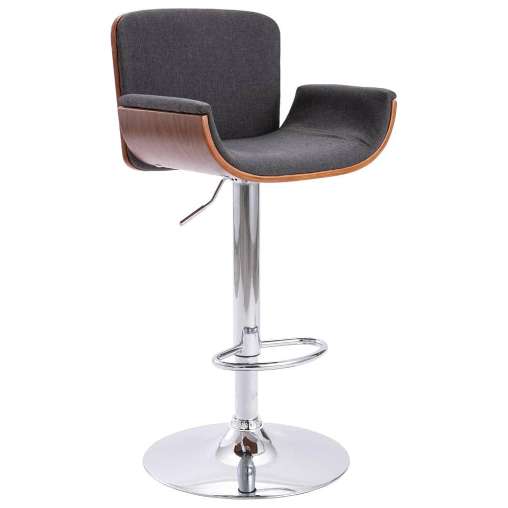 Baro kėdė, pilkos spalvos, audinys
