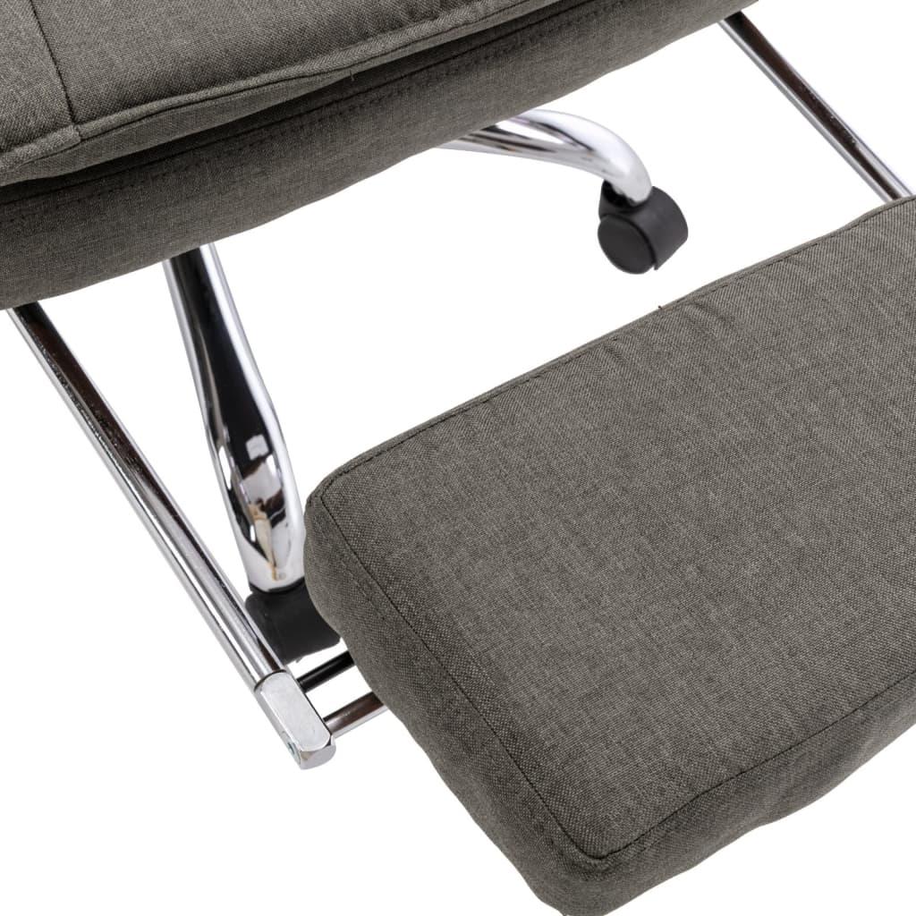 Biuro kėdė su pakoja, pilkos spalvos, audinys