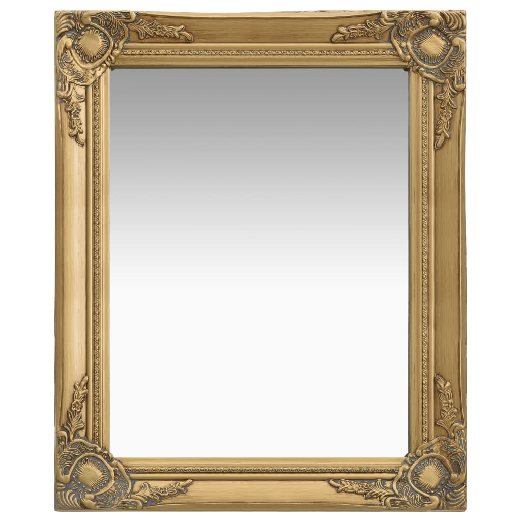 Sieninis veidrodis, aukso spalvos, 50x60cm, barokinis stilius