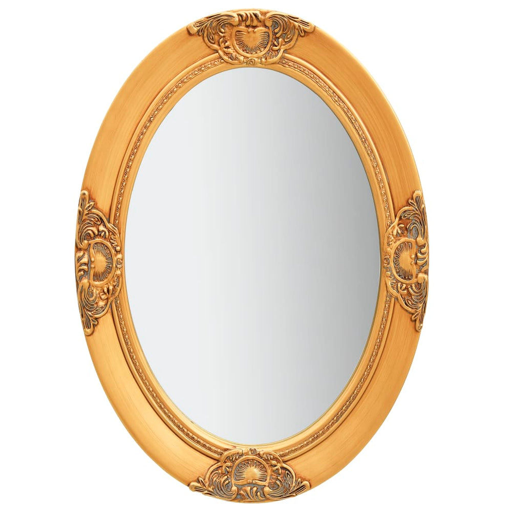 Sieninis veidrodis, auksinis, 50x70cm, barokinio stiliaus