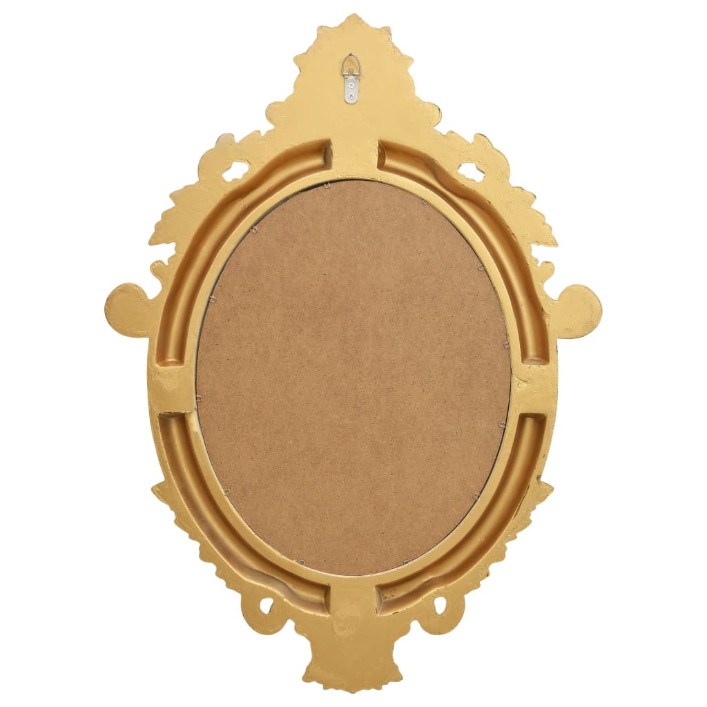Sieninis veidrodis, auksinės spalvos, 56x76cm, rūmų stiliaus
