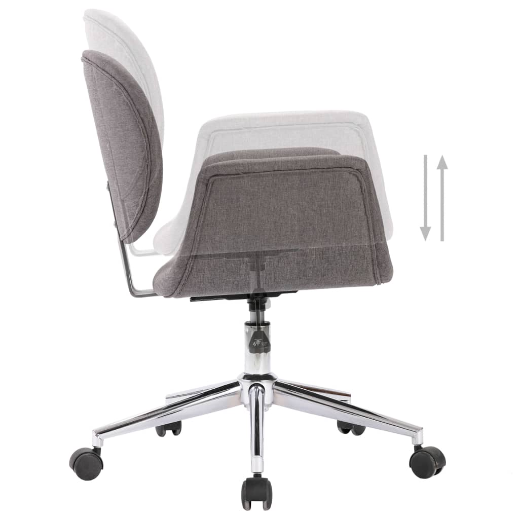 Pasukama biuro kėdė, pilkos spalvos, audinys (287395)